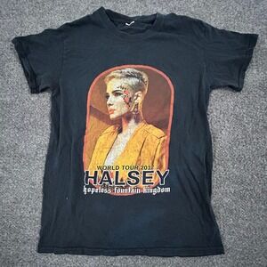 Halsey T-Shirt Womens Size S Black World Tour Hopeless Fountain Kingdom Merch
